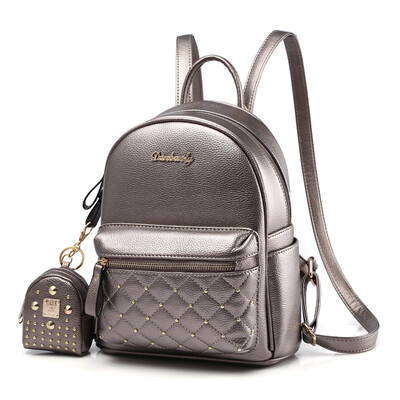 

Shoulder bag female Korean mini bag fashion Joker student bag studded womens backpack