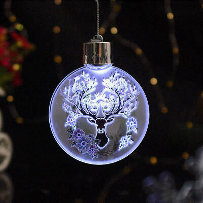 

New Hot Colorful LED lights Christmas Pendant Years christmas tree decorations party supplies adornos de navidad para casa