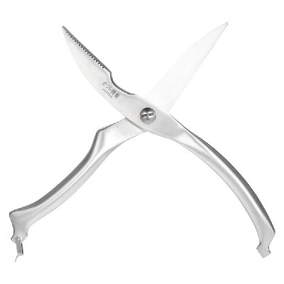 

Multipurpose High Quality Stainless Steel Solid Poultry Chicken Bone Scissors Excellent Sturdy Spring Loaded Shears Kitchen Scisso