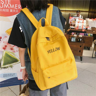 

Schoolbag female Korean version of the original ulzzang high school students ins wind bf backpack ancient sense of reduction of do