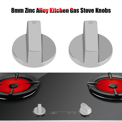 

2Pcs Universal Cooker Oven Rotary SwitchControl Rotary Switch for Home KitchenSilver