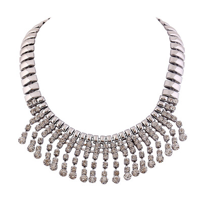 

2014 New fashion Statement necklace style crystal lucky colar necklace jewelery brand chain necklace N2031