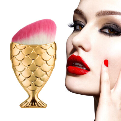 

〖Follure〗Fish Scale Makeup Brush Fishtail Bottom Brush Powder Blush Makeup Cosmetic Brush