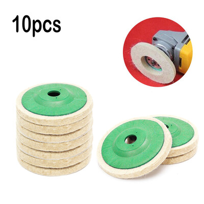 

100x8mm 4 Mini Jewelry Polishing Buffing Wheel Wool Felt Polisher Disc Pad