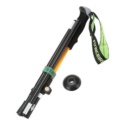 

7075 Aluminum Alloy Folding Adjustable Telescopic Hiking Walking Stick Trekking Pole with External Level Lock