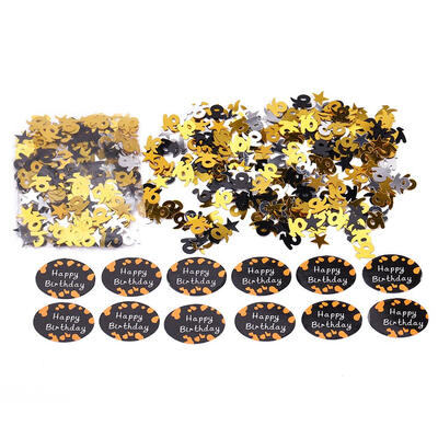 

600pcspack Number Confetti Star Happy Birthday Push Popper Tissue Paper