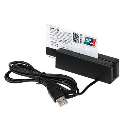 

Portable USB Programmable Compatible Magnetic Card Reader Stripe Bidirectional Swipe