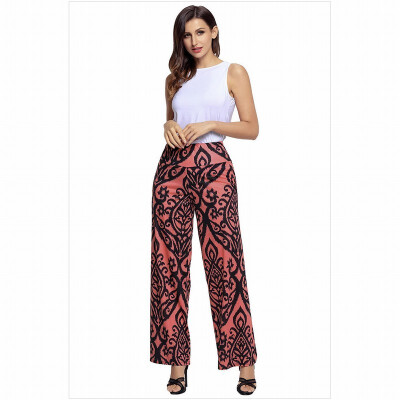 

Damascus printed pattern retro leggings