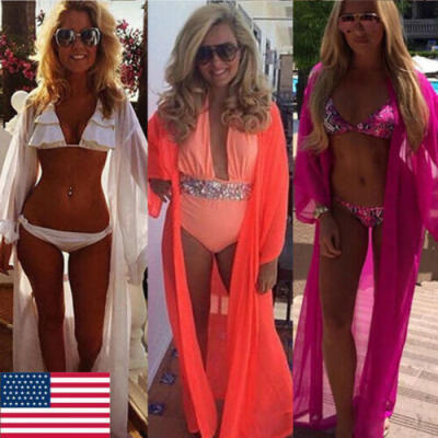 

Womens Sheer Bikini Cover Up Swimwear Swimsuit Bathing Suit Summer Beach Dress