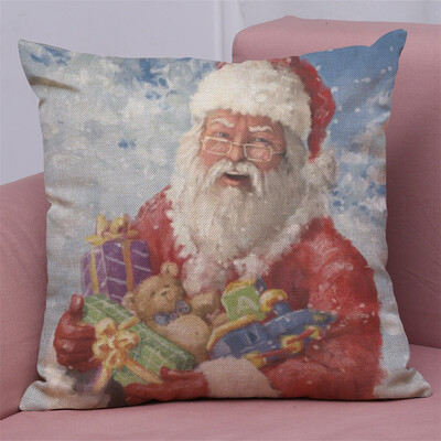 

Tailored New Christmas Cotton Linen Pillow Case Sofa Cushion Cover Home Decor