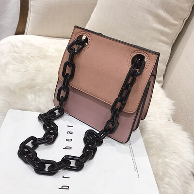 

Autumn&winter on the new bag women 2019 new tide Korean retro solid color frosted small square bag Joker shoulder Messenger ba