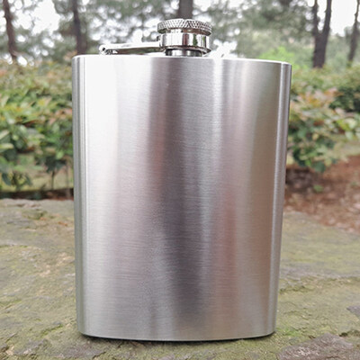 

8oz Portable Camping Fishing Men Stainless Steel Vodka Whiskey Alcohol Hip Flask