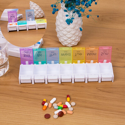 

〖Follure〗Pill Box 7 Day Medicine Tablet Dispenser Organizer Weekly Storage Case Extra Large