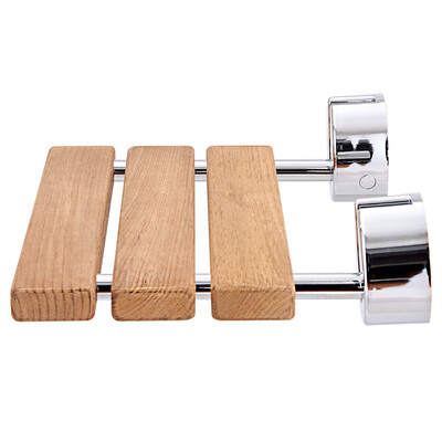 

20" Wall Mounted Teak Wood Folding Shower Bath Seat