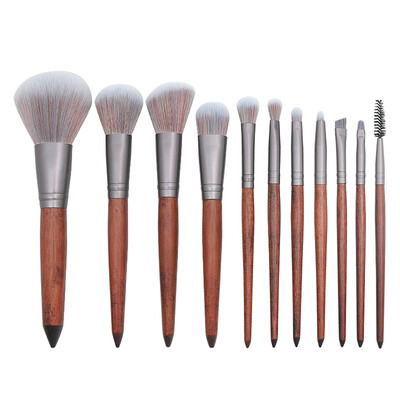 

Toponeto 11Pcs Makeup Brush Set Cosmetic Tool Powder Cheek Eyeshadow Eyeliner Brow