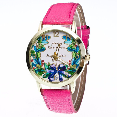 

Tree Christmas Eve New Ornaments Decoration Elderly Analog Quartz Merry Christmas Happy New Year Vogue Watches Envio Gratis
