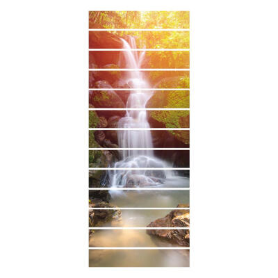 

13pcs 3D Sunshine Waterfall Stairway Stickers Wall Home Decor Decals