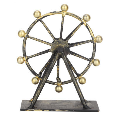 

Greensen Retro Iron Ferris Wheel Model Creative Desktop Crafts Decor for Home Living Room Shop Counter