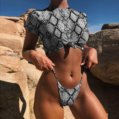 

Saidsome Sexy Women Bikini Set Leopard Push-Up Padded Sport Swimwear Swimsuit Beachwear