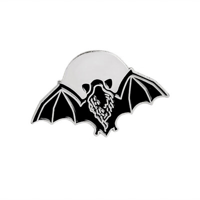 

Gothic Bebe Bat Enamel Lapel Pins Creative Design Illustrators Dark Art Skeleton Pin Collector Gifts