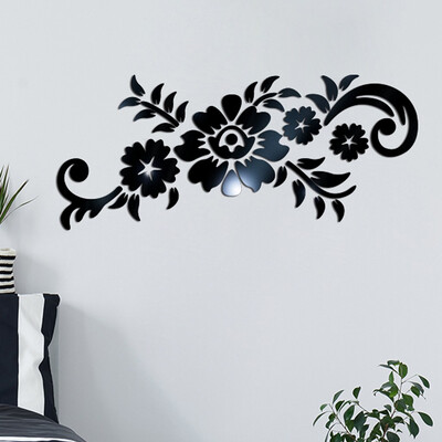

〖Follure〗3D Diy Flower Fashion Acrylic Wall Sticker Modern Stickers Decoration