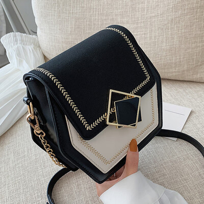 

Summer small fresh bag woman 2019 new Korean version 100 single shoulder oblique bag fashion chain small square bag
