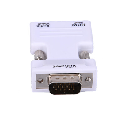 

HDMI Female to VGA Male Converter with Audio Adapter Support 1080P Signal