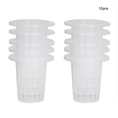 

Greensen 10pcsSet Breathable Plastic Hydroponic Basket Cup for Garden Balcony Planting