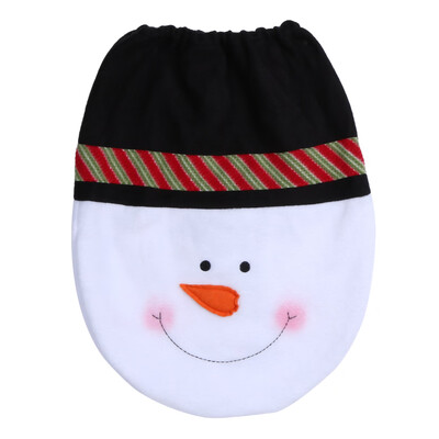 

3 Style Choice 1 Pcs Snowman Toilet Seat Cover Toilet New Year Christmas