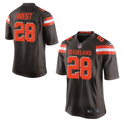 

Mens Football Jersey Cleveland Browns Terrance West Brown Game Jersey