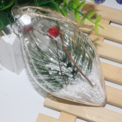 

1Pcs Clear Plastic Craft Ball Transparent Bauble DIY For Christmas Tree Decor