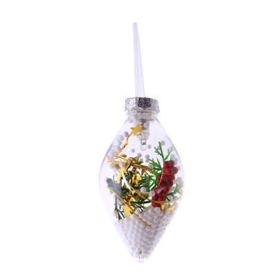 

〖Follure〗Craft Glowing Clear Ball Christmas Tree Hanging Ornament Luminous Pendant Gift