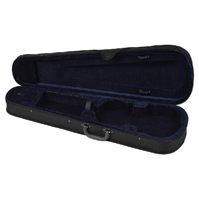 

Professional 44 Full Size Violin Triangle Shape Case Box Hard & Super Light with Shoulder Straps Burgundy