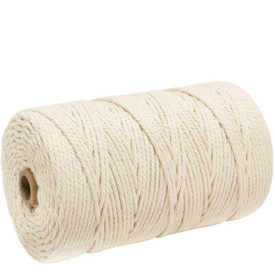 

JPGIF 3mm x 200m Macrame Cotton Cord for Wall Hanging Dream Catcher