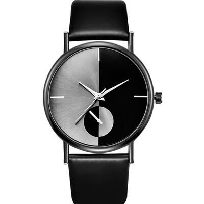 

Hot Sale Women Watch Black Leather Band Stainless Steel Analog Quartz Wristwatch Woman Lady Luxury Watches Minimalist Clock