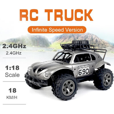 

KY-1816A RC Truck 24G 2WD 118 Scale RC Crawler Off-road Truck Infinite Speed RC Car Solid Durable RC Car Toys RTR