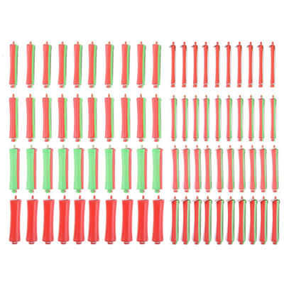 

80pcsset DIY Cold Perm Rod Salon Hair Roller Curling Curler Rubber Band