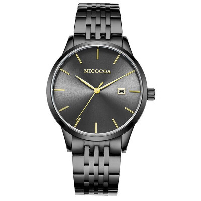 

MICOCOA mens business watch ultra-thin quartz watch male waterproof factory a generation Steel shell silver surface silv