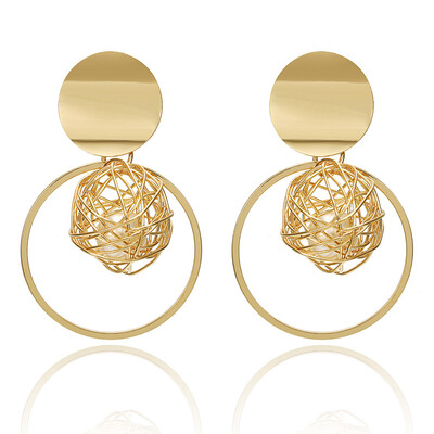 

Fashion Statement Earrings 2018 Big Geometric earrings For Women Hanging Dangle Earrings Drop Earing modern Jewelry