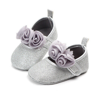 

Baby Girls Shoes Wedding PU Newborn First Walkers Solid Cute Bow Soft Soled Non-slip Footwear Baby Shoes Princess new