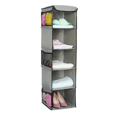 

Hanging Closet Organizers 5-Shelf Fabric Closet Hanging Type Multi-Layer Storage Box