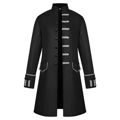 

Gobestart Men Winter Warm Vintage Tailcoat Jacket Overcoat Outwear Buttons Coat