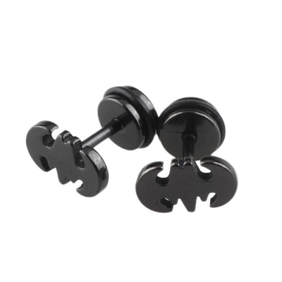 

New Arrival Fashion Unisex Men Women Ear Stud Earring Jewelry Punk Batman