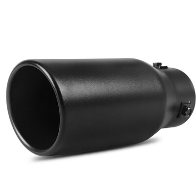

15-20 Inch Inlet Black Exhaust Tip Black Powder Coated Stainless Steel Exhaust Tip