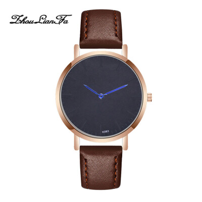 

Wristwatches Casual Fashion Luxury Leather Strap Quartz Watches Clock Drop Shipping Women Simple Dial Relogio Feminino