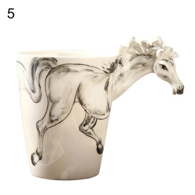 

350ML 3D Hand-painted Lovely Animal Ceramic Water Cup Creative Coffee Tea Mug