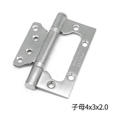 

Jinrongda stainless steel mother-in-law hinge 4 inch bathroom room door mother hinge thickening mute flat hinge 433 child hinge