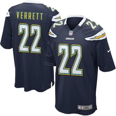 

Youth Football Jersey Los Angeles Chargers Jason Verrett Navy Blue Game Jersey