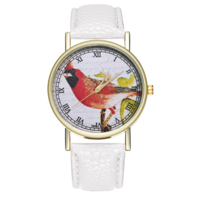 

Relogio Feminino Retro Style Lovely Cartoon chicken Leather Quartz Analog Women Watch Casual Lady Watch Quartz Wristwatches &Ff