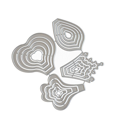 

Siaonvr New Flower Heart Metal Cutting Dies Stencils DIY Scrapbooking Album Paper Card